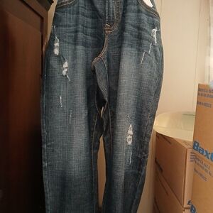 Lane Bryant Distressed Denim Boot Cut Jeans
